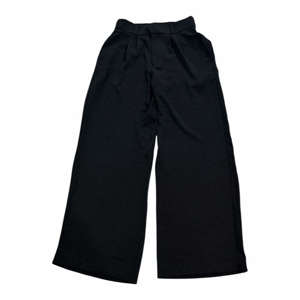 TULLEA Women’s Black Wide Leg Pull-On Pants Size Large